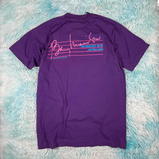 Vintage 90s Purple Barry Manilow T Shirt - XL