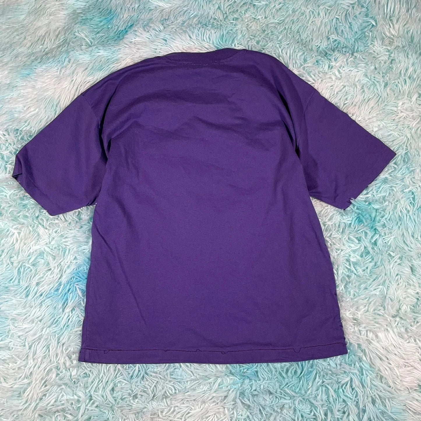 Vintage 90s Purple Woman Graphic T shirt - Largw