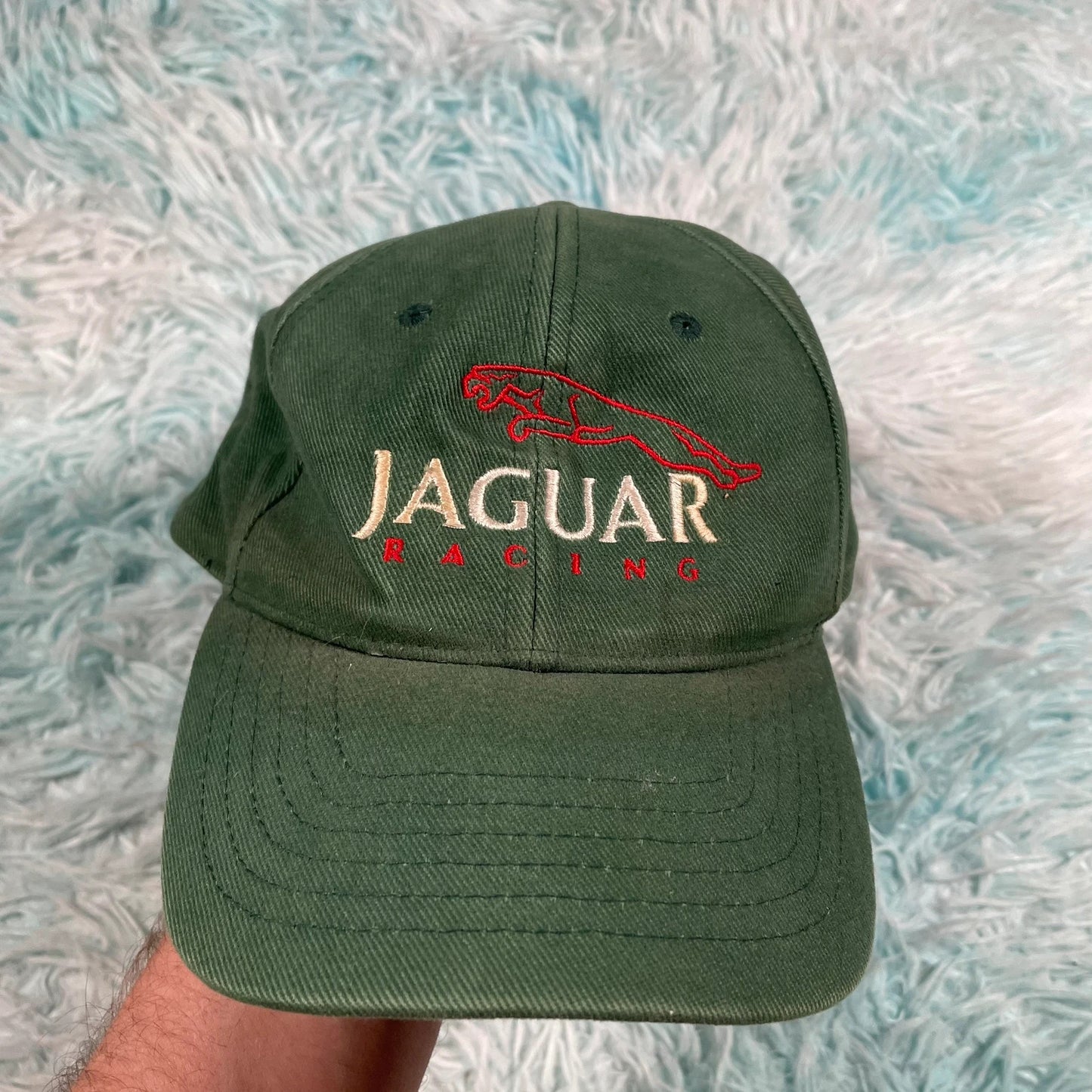 Vintage Green Jaguar Racing Cap