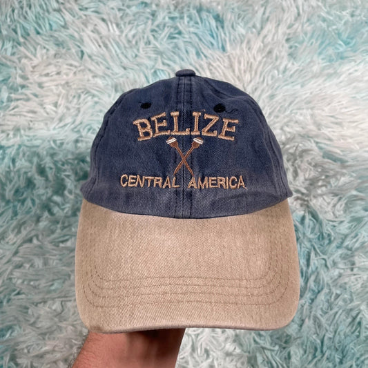 Vintage Navy Belize Tourist Cap