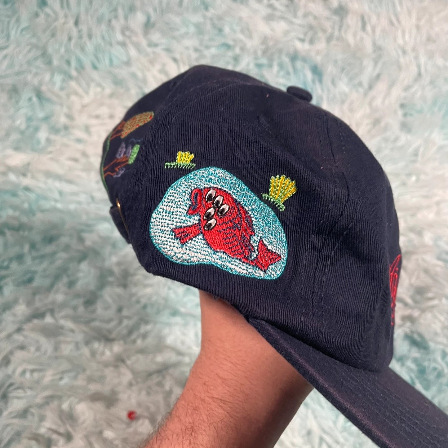 Navy Corduroy Brain Dead Cap