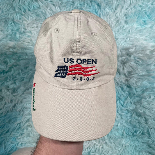 Vintage Beige US Open 2002 golf cap