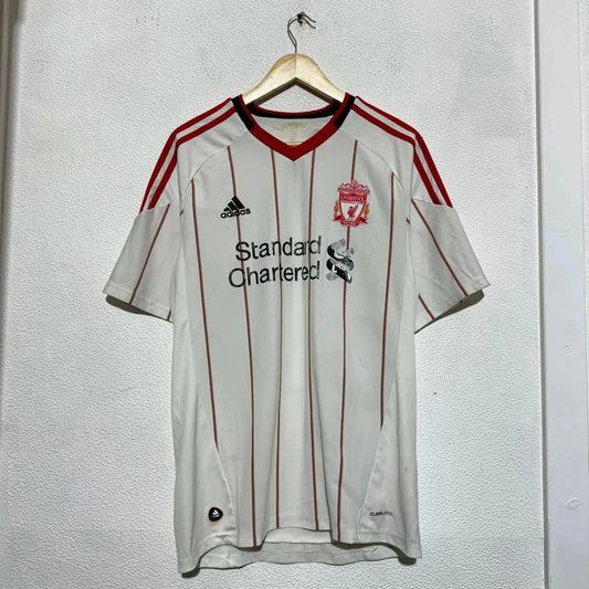 Vintage Liverpool Shirt Away Kit White Adidas - Large