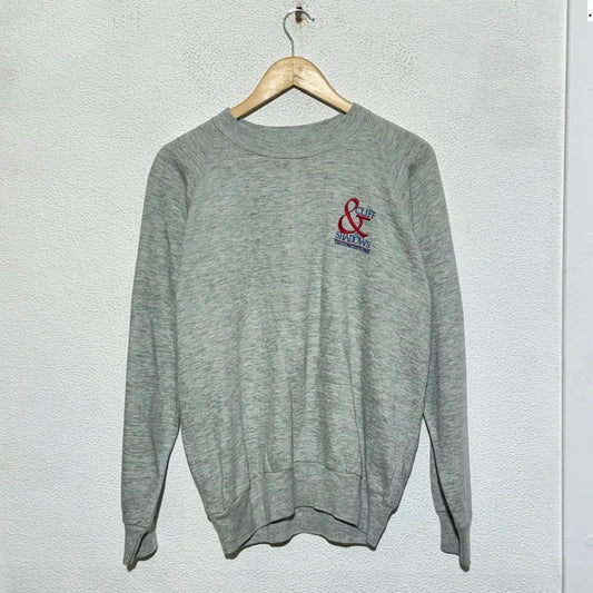 Vintage 80s Grey Cliff Richard Sweatshirt - Large