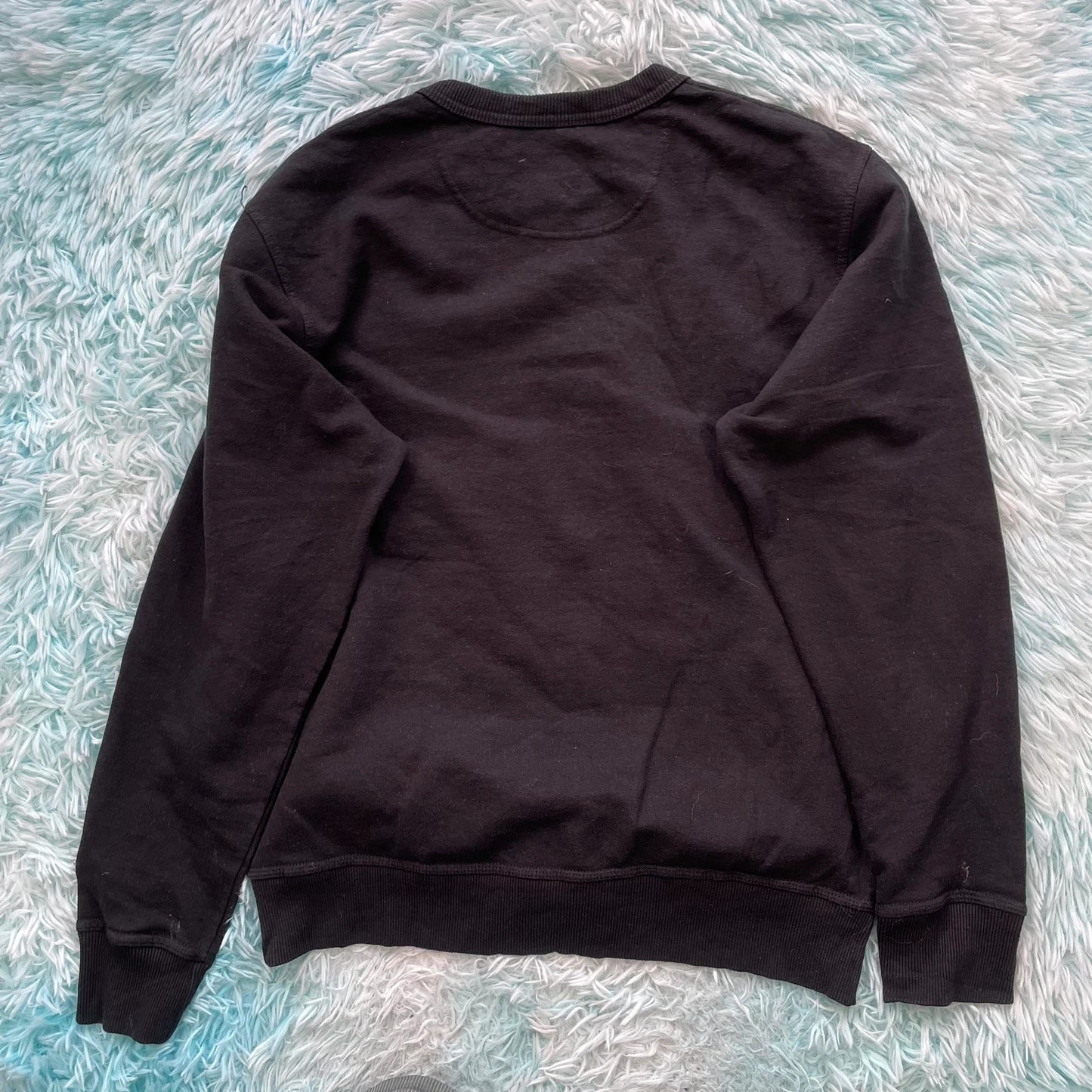 Vintage Black Champion Sweatshirt Spellout - Medium