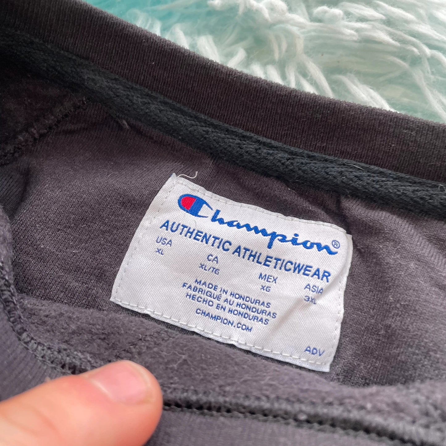 Vintage 00s Black Champion Sweatshirt - XL