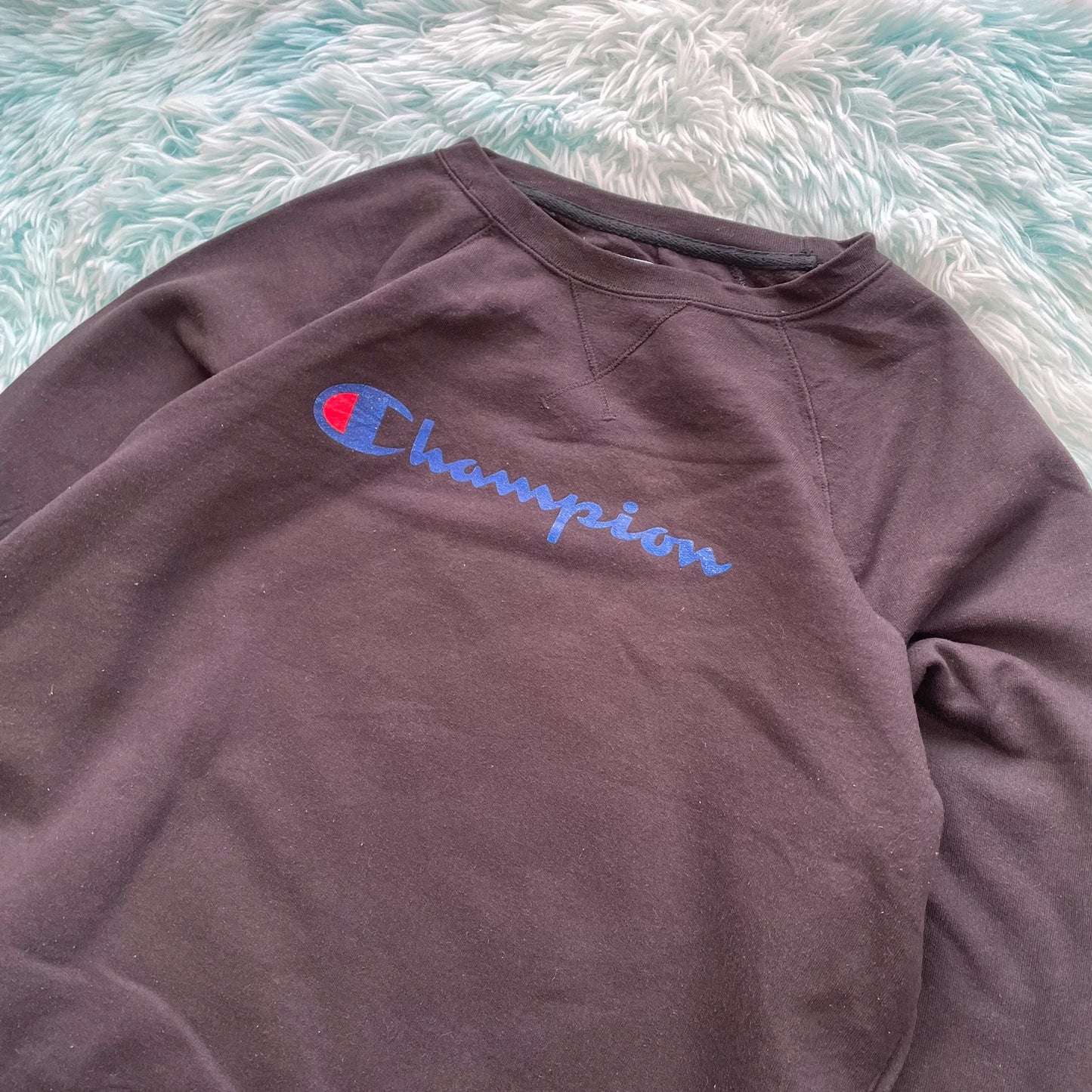 Vintage 00s Black Champion Sweatshirt - XL