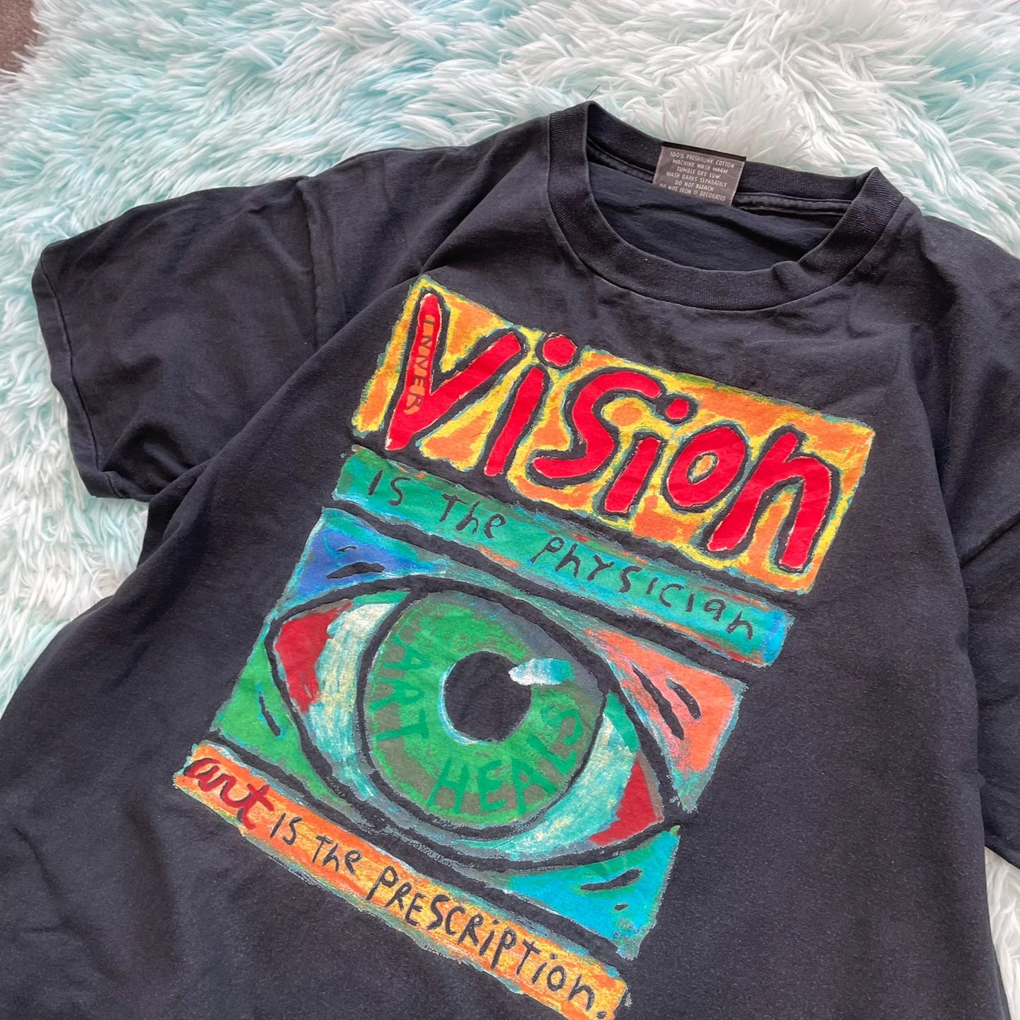 Vintage 90s Black Fred Babb Art Graphic T Shirt - XL