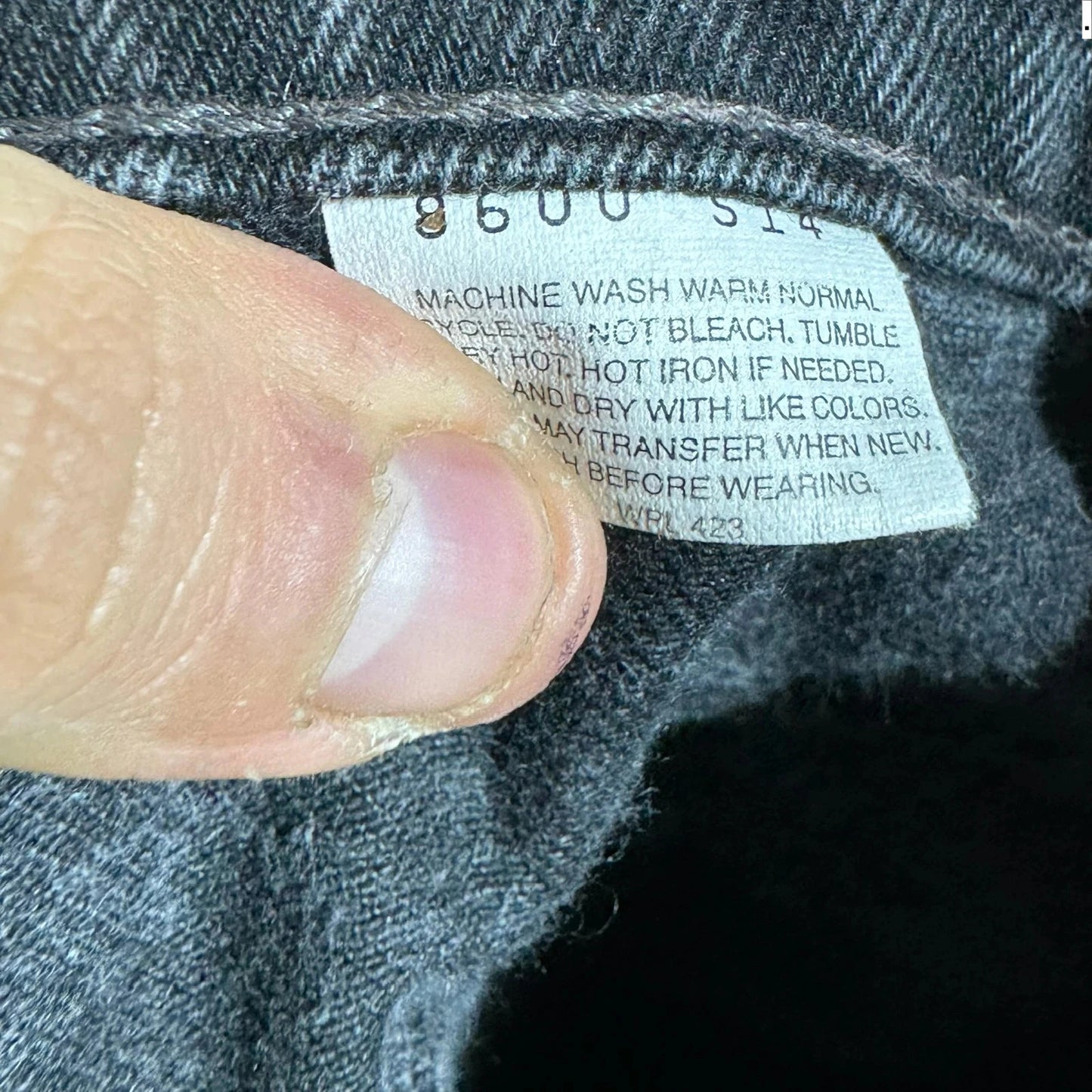 Vintage 90s Black Levi’s 505 Jeans Straight Baggy - W33 L32