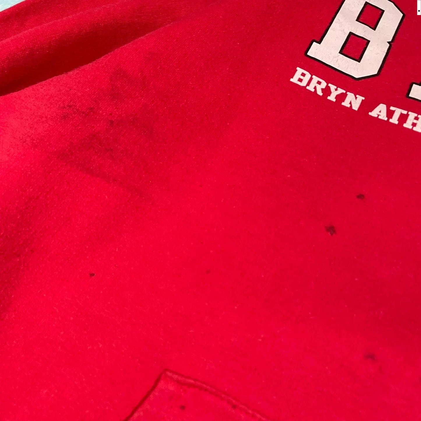 Red Champion Hoodie US College BACS - Large