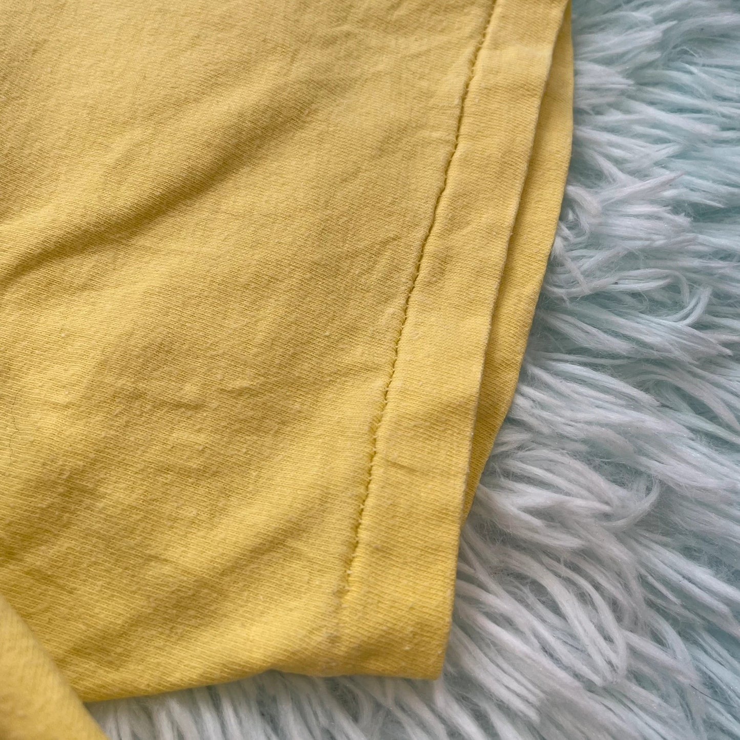 Vintage 90s Yellow Cycling Cow Graphic T Shirt - Medium