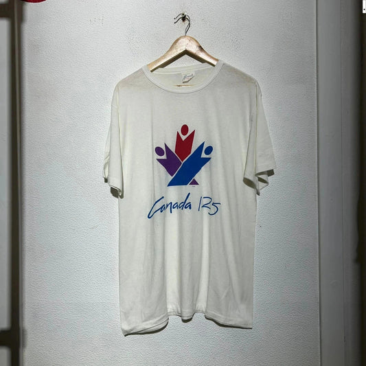 Vintage 90s Canada 125 Confederation Graphic T Shirt - XL
