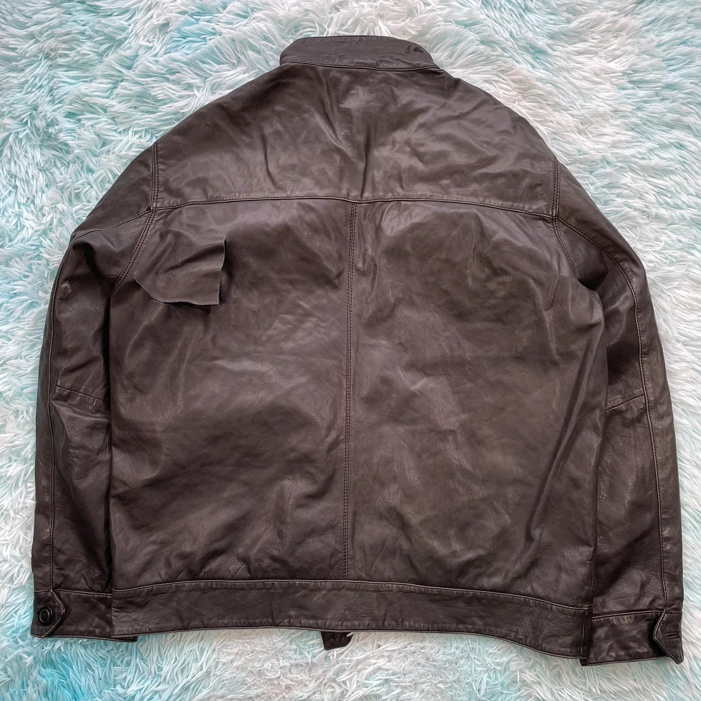 Black Monsoon Leather Jacket - XL