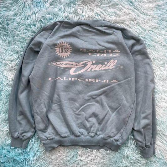 Vintage 90s Baby Blue O’Neill Graphic Sweatshirt - Small