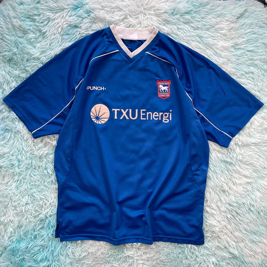 Vintage 2001 Ipswich Shirt Punch Home Kit - XL