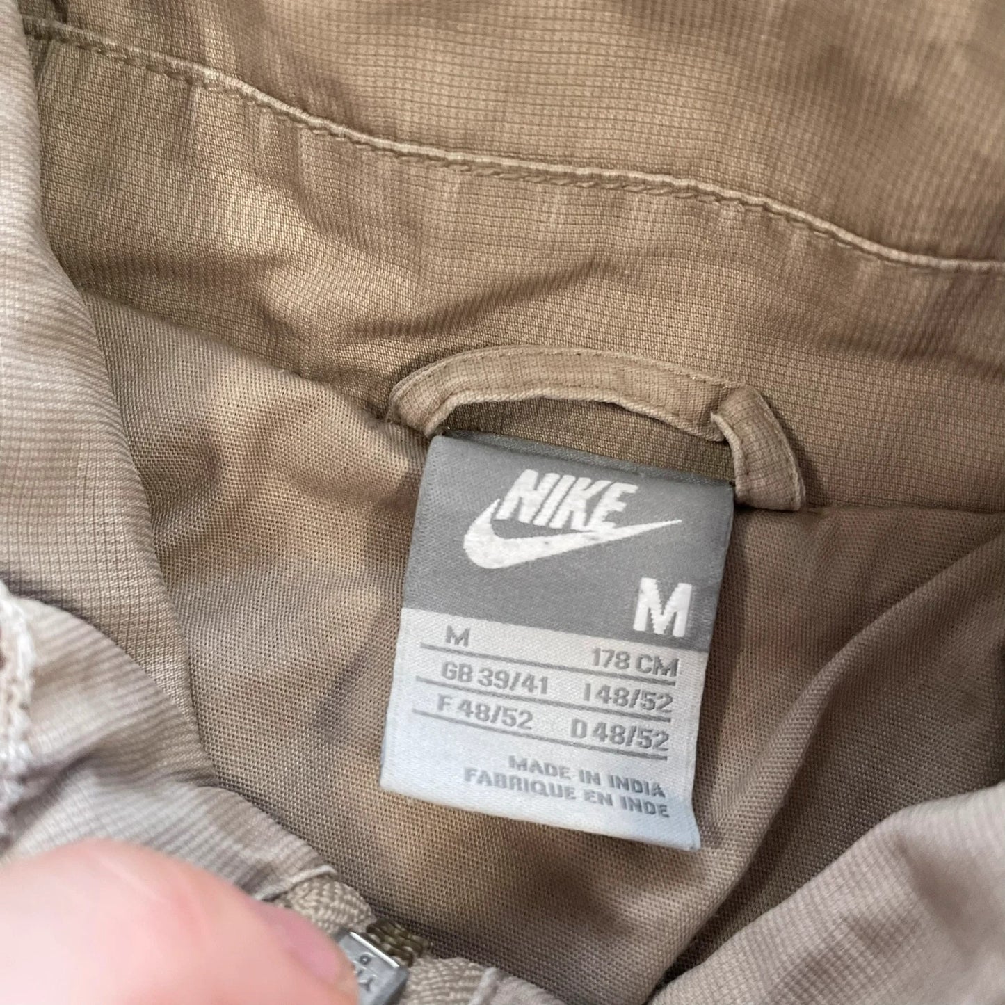 Vintage 00s Beige Nike Canvas Jacket - Medium