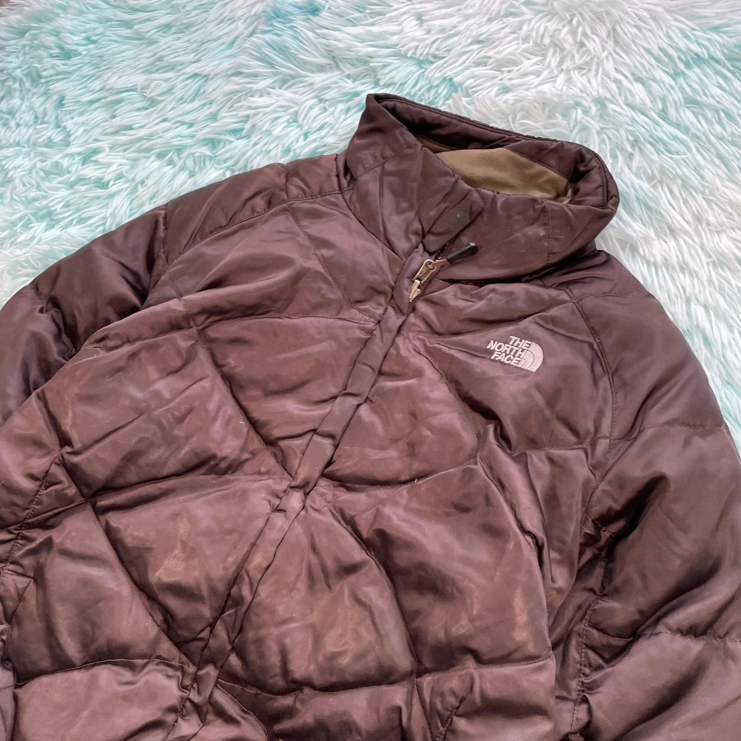 Brown The North Face Puffer Jacket - Womens Large