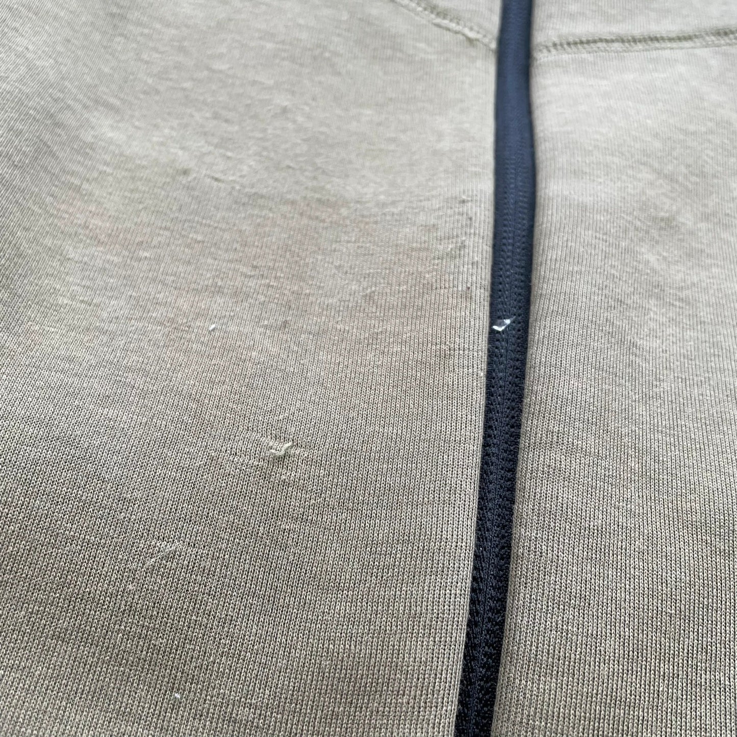 Khaki Nike Tech fleece Hoodie - Small