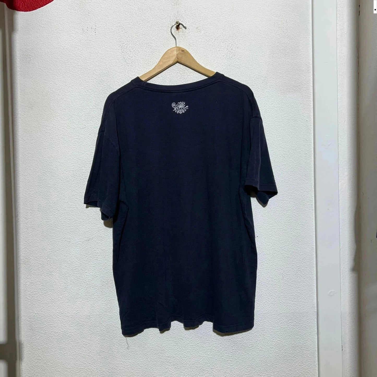 Vintage 00s Navy Funny Graphic T Shirt - XXL