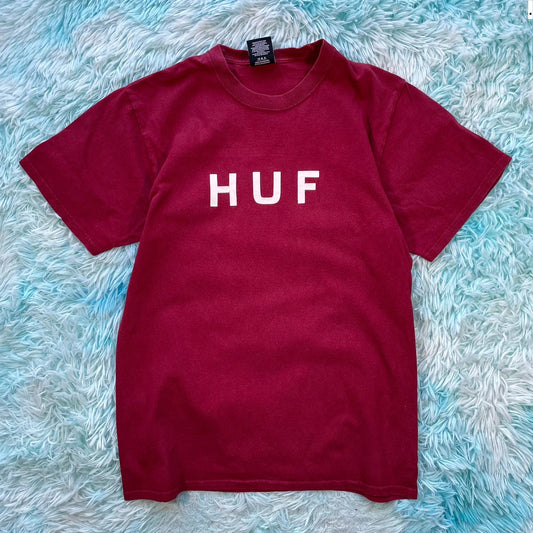 Red HUF T Shirt - Medium