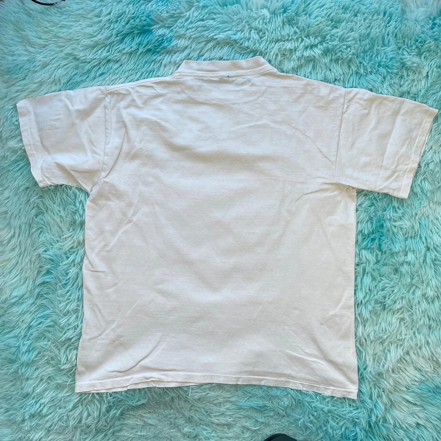Vintage 90s White Jim Warren Art Graphic T Shirt - Large