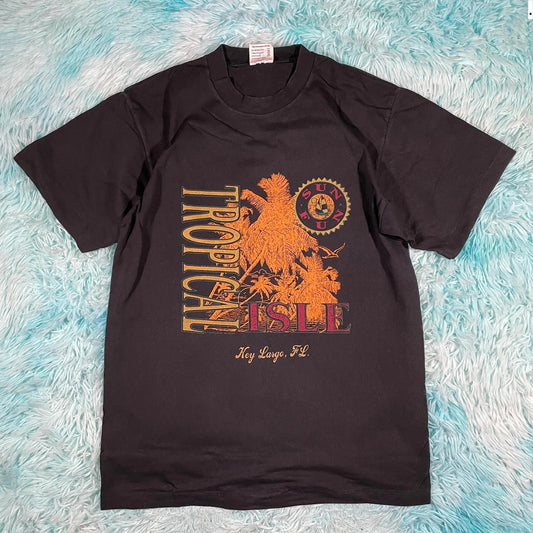 Vintage 90s Black Key Largo Florida Graphic T Shirt - Large