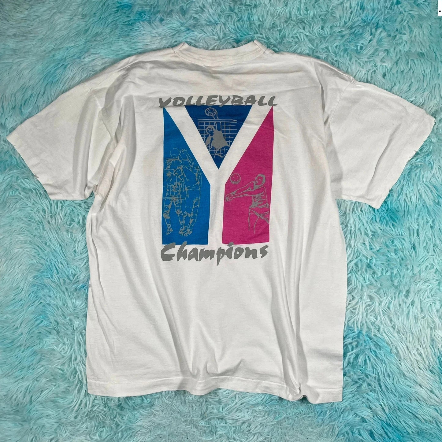 Vintage 90s YMCA Volleyball Graphic T Shirt - Xl