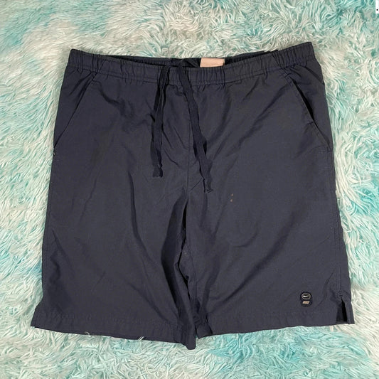 Vintage 00s Navy Nike Swim Shorts - Medium