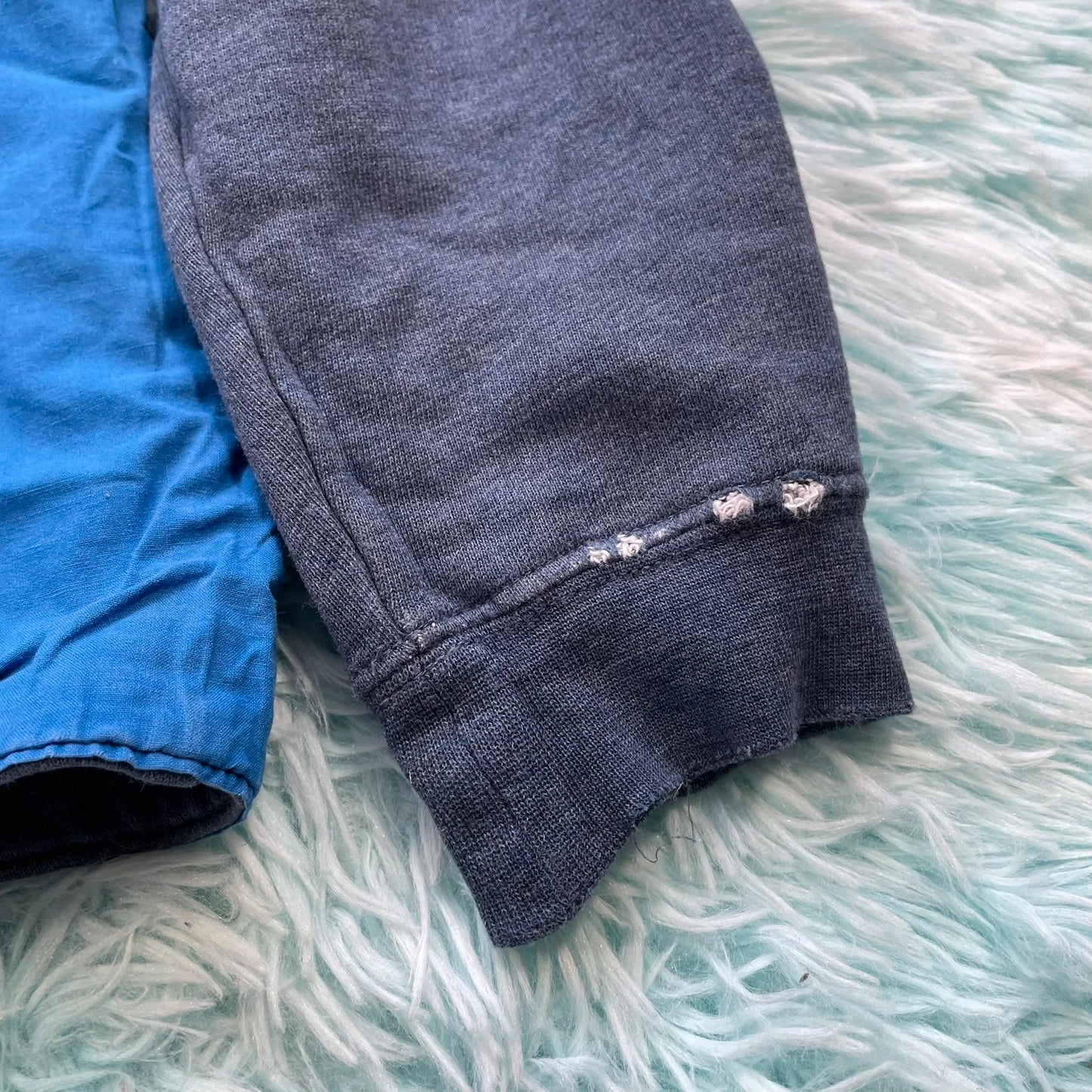Navy Folk Sweatshirt - Medium