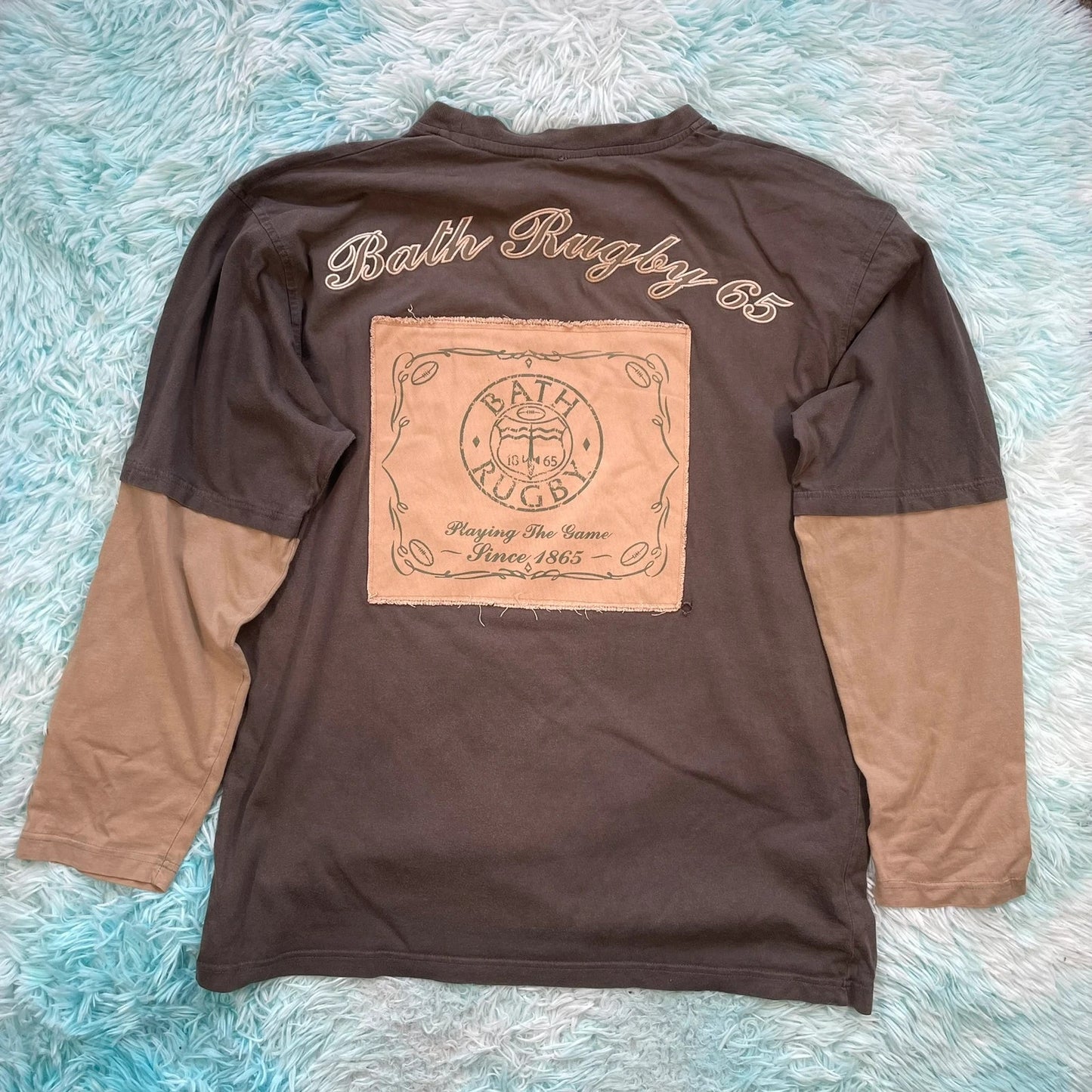 Vintage 00s Grey Bath Rugby T shirt - XXL