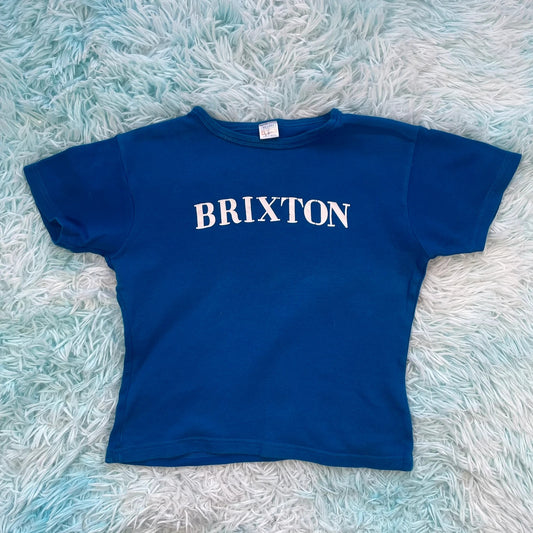 Vintage 00s Blue Brixton Baby Tee T shirt