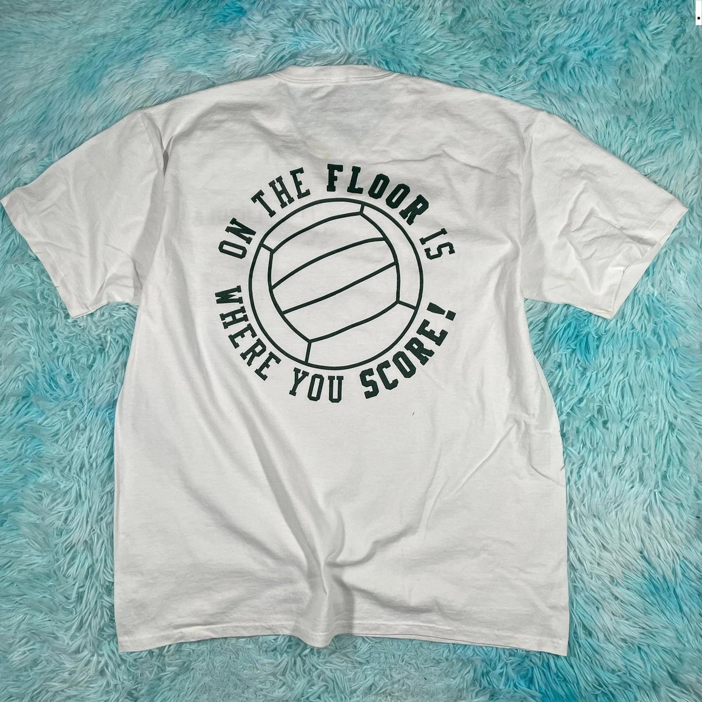 Vintage 90s White Loyola Volleyball Graphic T Shirt - XL