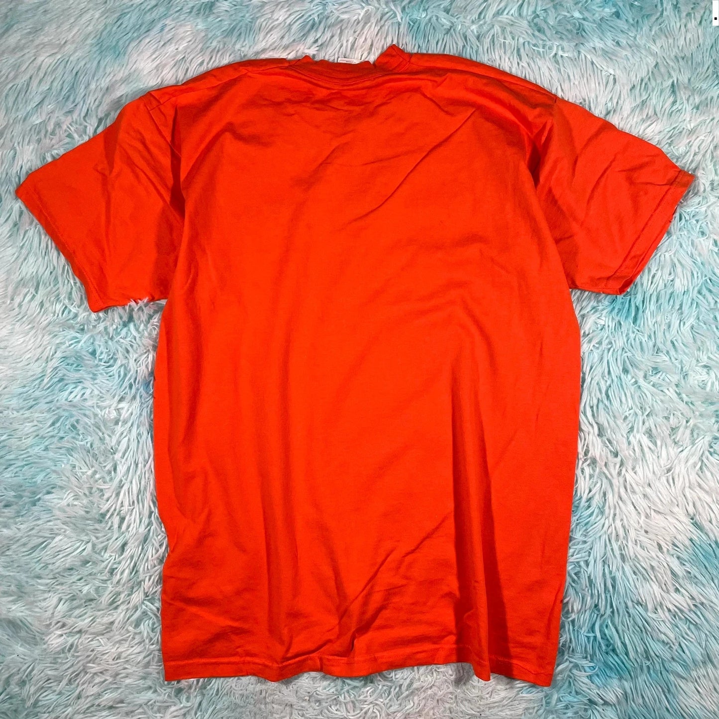 Vintage 90s Orange The Centre Company Graphic T Shirt - XL