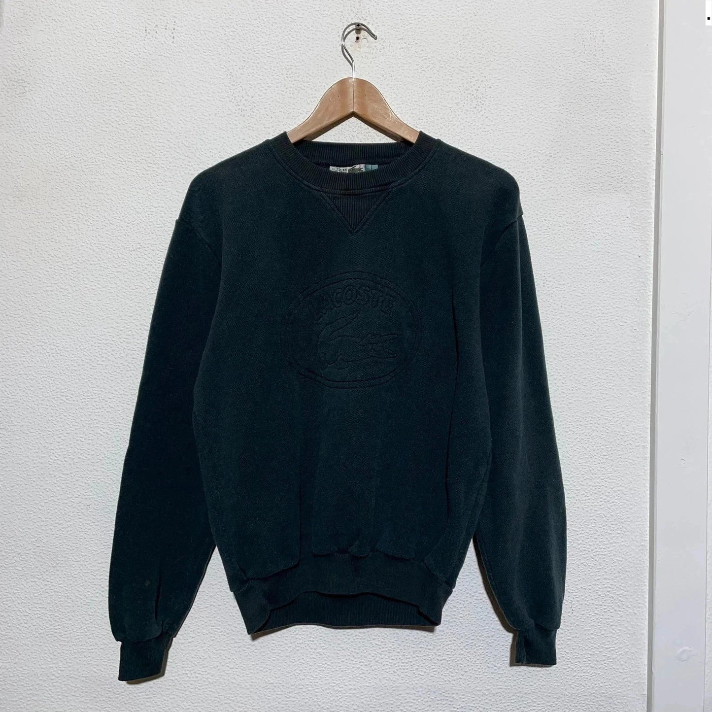 Vintage 90s Black Chemise Lacoste Sweatshirt - Small