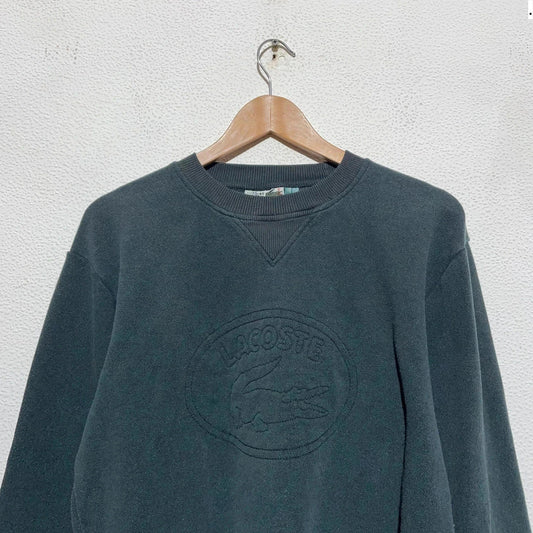 Vintage 90s Black Chemise Lacoste Sweatshirt - Small