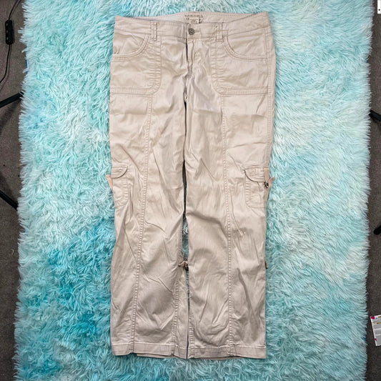 Vintage Y2K Beige Sonoma Cargo Trousers - Size 14