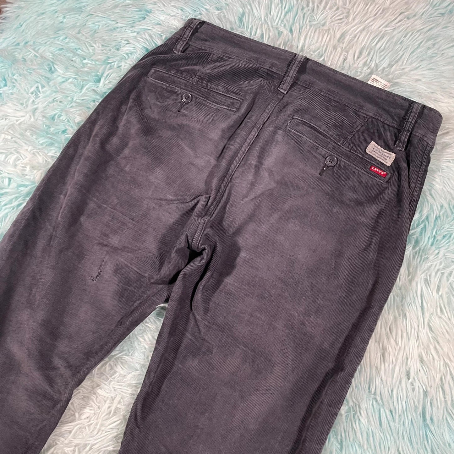 Grey Levi’s Corduroy Trousers - 30W 34L