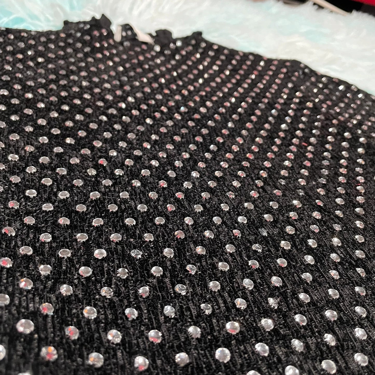 Black Sandro Paris Mini Dress Sequin Embellished - EU34