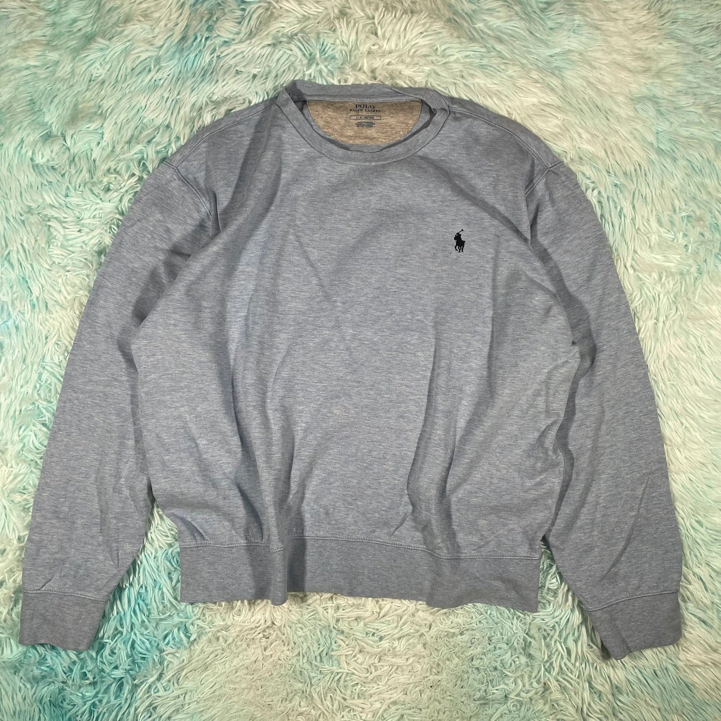 Baby Blue Polo Ralph Lauren Sweatshirt - Large