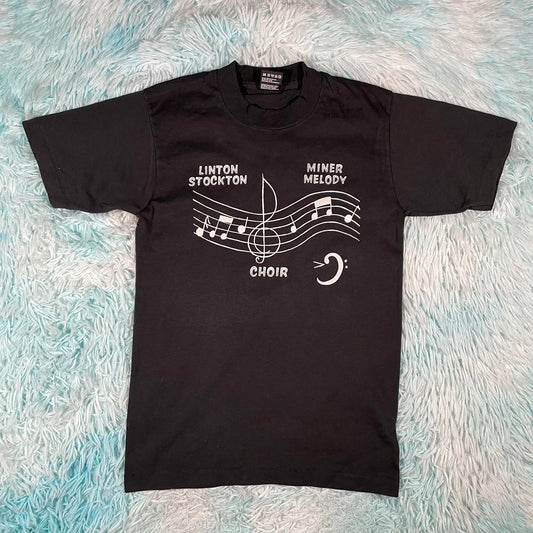 Vintage 80s Black Music Choir Graphic T shirt - Small