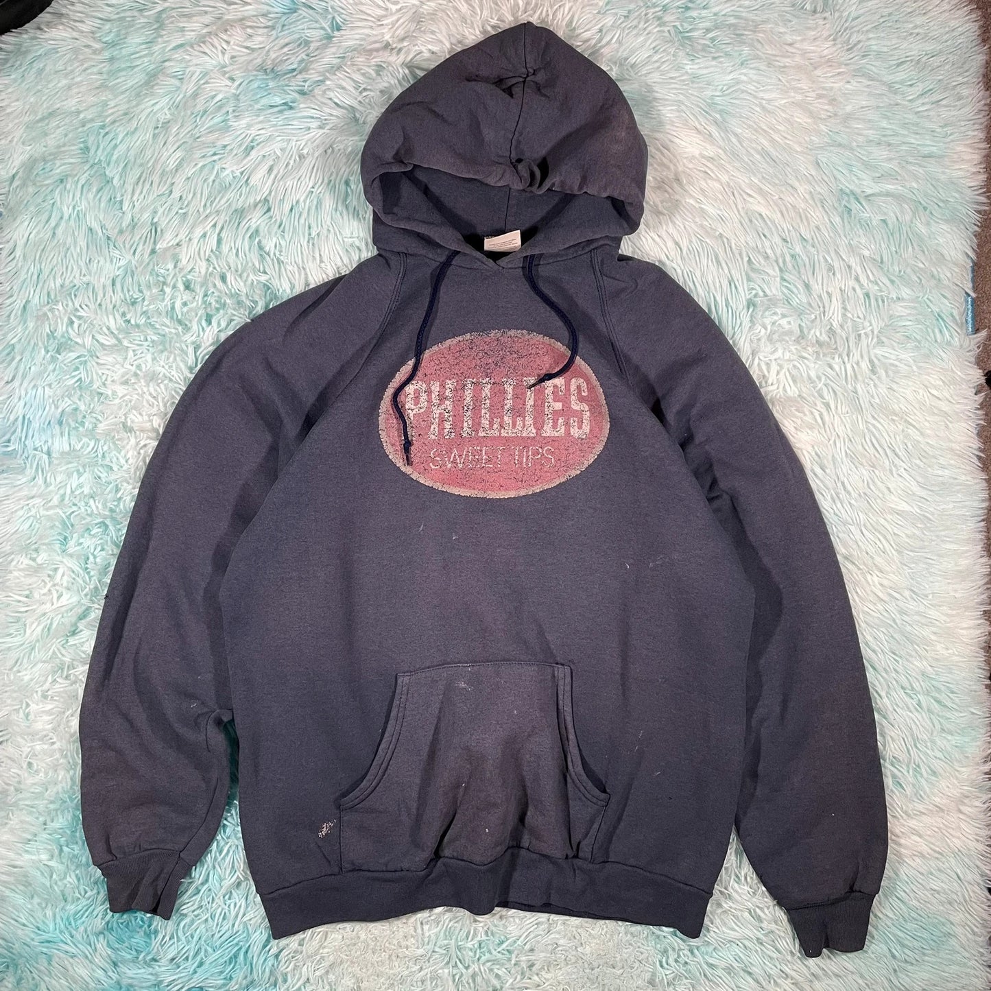 Vintage 90s Navy Philliea Screen Stars Hoodie - XL