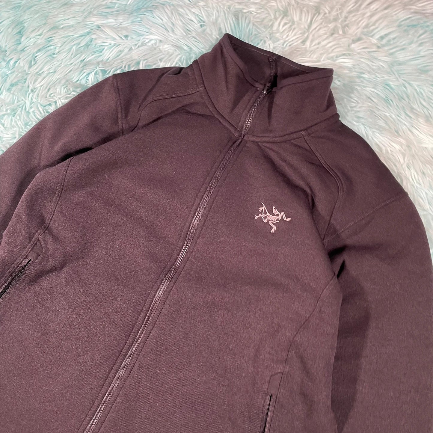 Dark Purple Arc’teryx Fleece Full Zip - Womens Large
