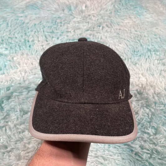 Vintage Grey Armani Jeans Wool Cap