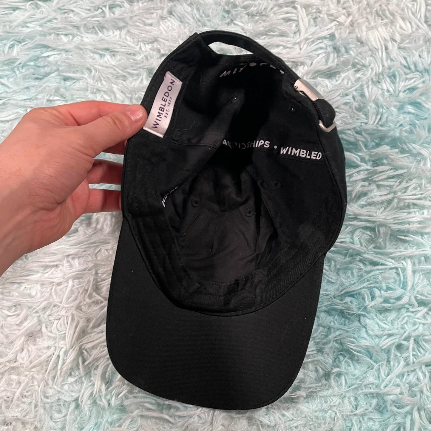Black Wimbledon Tennis Cap