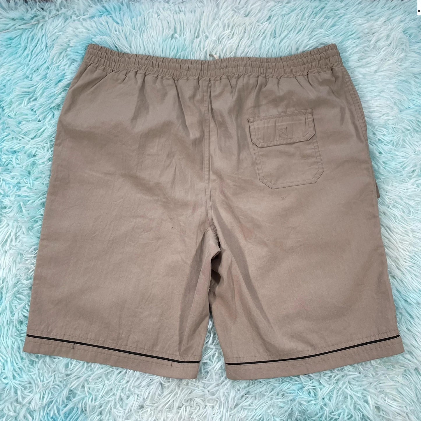Vintage 90s Beige Running Shorts - XL