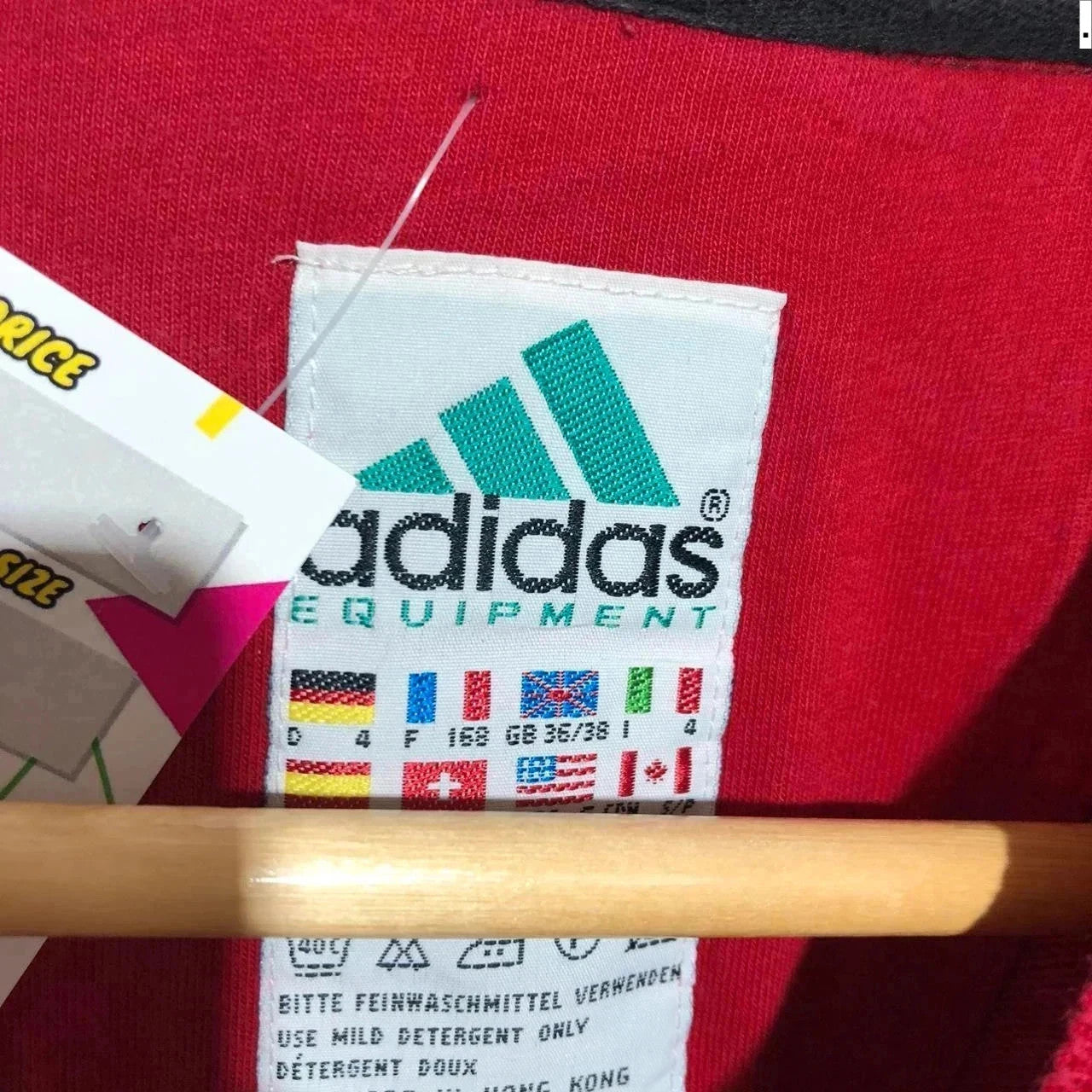 Vintage 90s Red Adidas Equipment Sweatshirt - Small