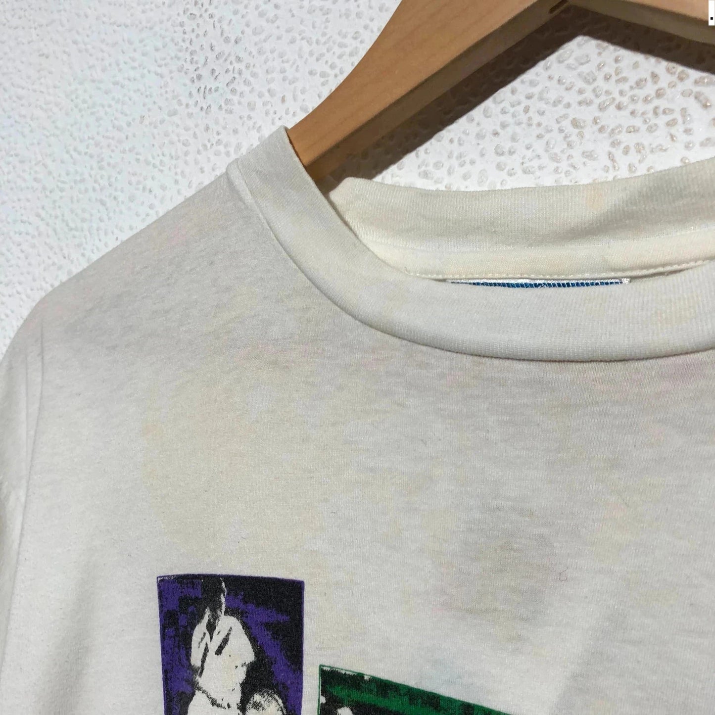 Vintage 90s White Reebok The Pump Graphic T Shirt - Small