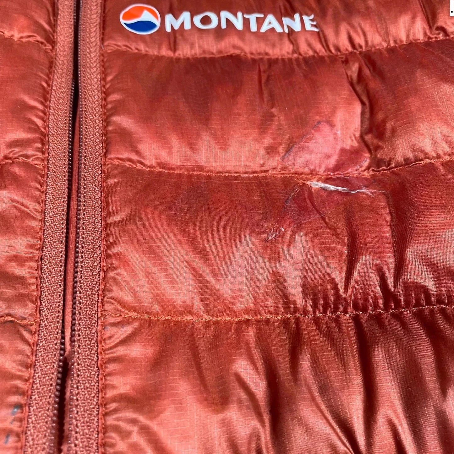 Orange Montane Down Puffer Jacket - Medium