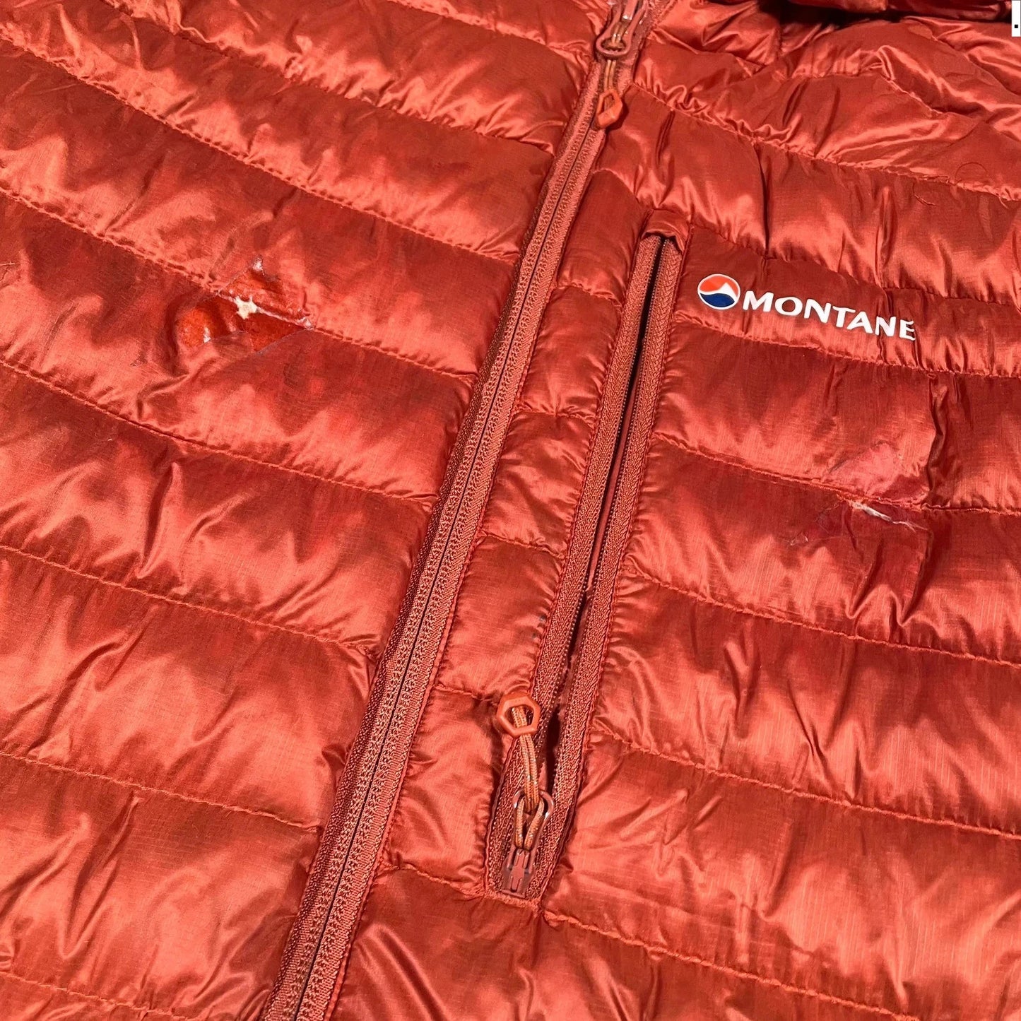 Orange Montane Down Puffer Jacket - Medium