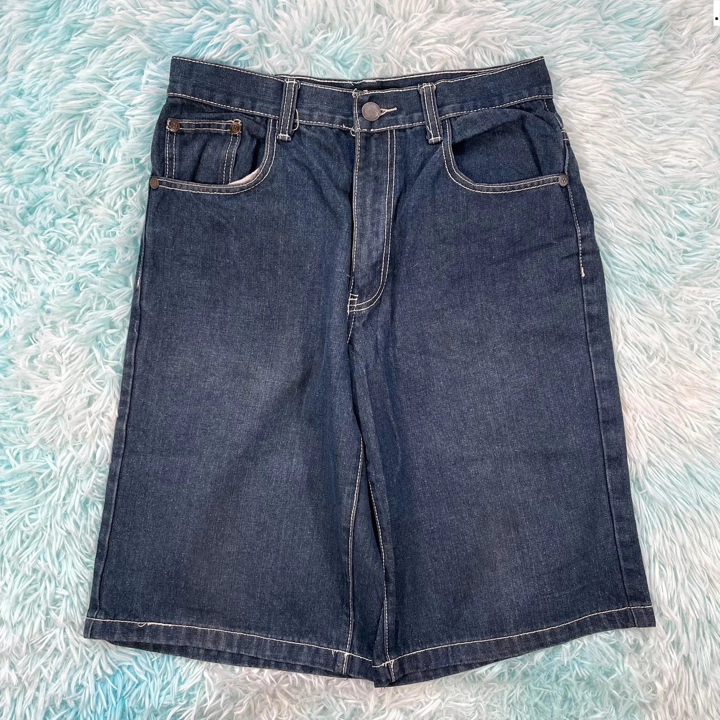 Vintage 90s Blue Jean Shorts Jorts Hova - 32W